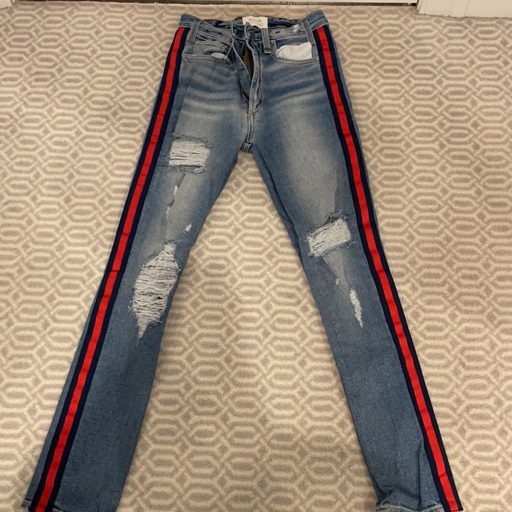 Jeans with Red Stripe